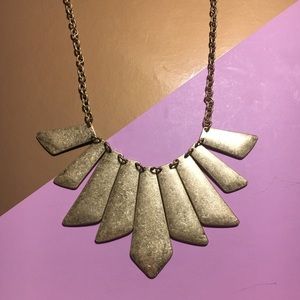 Boutique gold statement necklace NWT